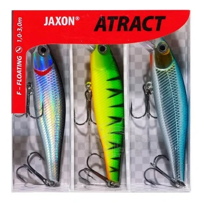 Комплект плаващи воблери Jaxon Atract Logis Mix, 80мм, 10г, 3 бр.