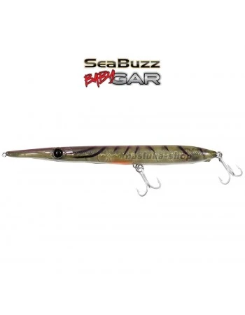 Морски воблер - игла Sea Buzz Baby Gar 135мм/11г, цвят GPLS