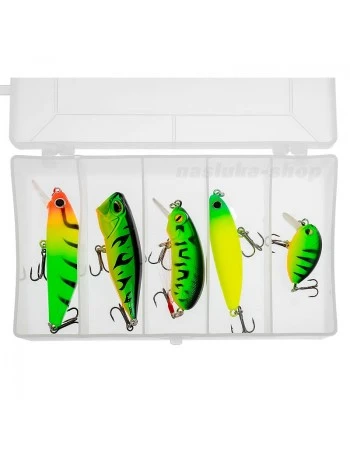 Комплект воблери Sokudo Green Wobbler Box Set, 5 бр.