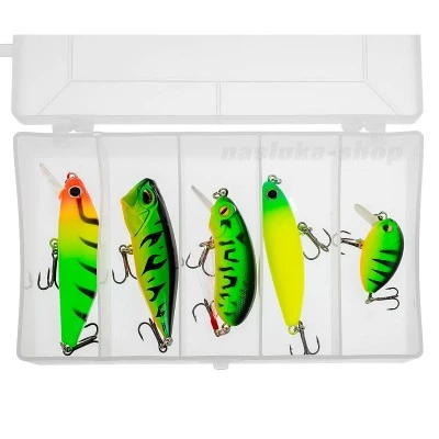 Комплект воблери Sokudo Green Wobbler Box Set, 5 бр.