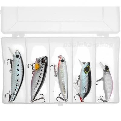 Комплект воблери Sokudo Silver Wobbler Box Set, 5 бр.