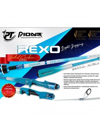 Въдица за морски джигинг Pioneer Rexo Light Jigging BJC632ML, 1.90м, PE 0.8-2.0, 20-60г