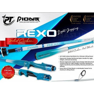 Въдица за морски джигинг Pioneer Rexo Light Jigging BJC632MH, 1.90м, PE 2.0-4.0, 80-240г