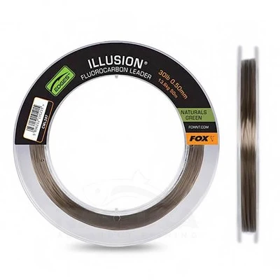 Флуорокарбон Fox Illusion Fluorocarbon Leader, 50м, Naturals Green