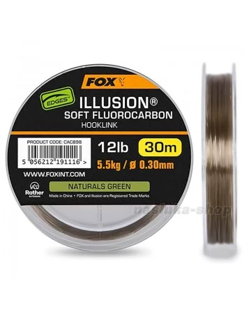 Флуорокарбон Fox Illusion Soft Fluorocarbon Hooklink, Natural Green, 30м