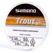 Флуорокарбон Shimano Trout Competition Fluoro - За спининг риболов, За риболов на щука, За риболов на кефал, За риболов на пъстърва 50 м