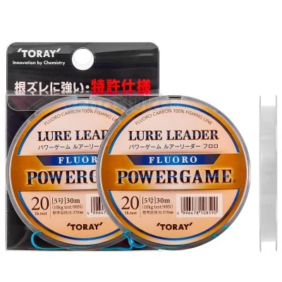 Toray Power Game Lure Leader Fluoro, 30м - Флуорокарбон за поводи