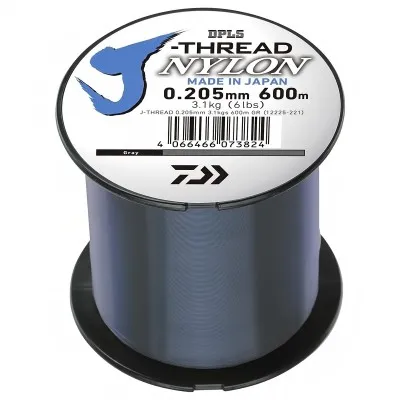 Монофилно влакно Daiwa J-Threads DPLS, Gray, 600 м