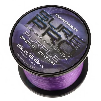 Gardner Sure Pro Special Edition, Purple - Монофилно шаранджийско влакно, голям метраж