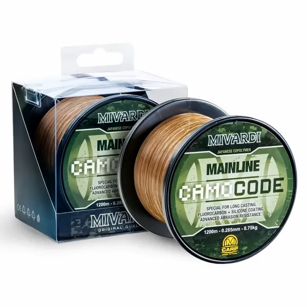 Mivardi CamoCode, Влакно за риболов на шаран, 1200 м — снимка 1
