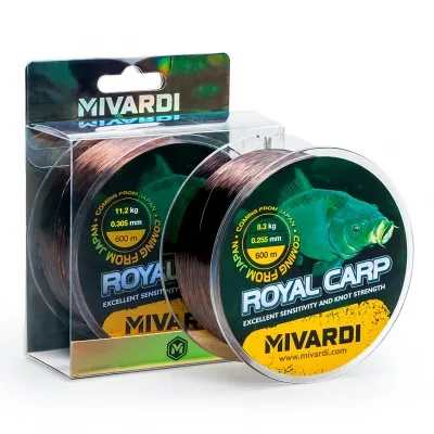 Монофилно влакно за шаран Mivardi Royal Carp, Brown, 600 м
