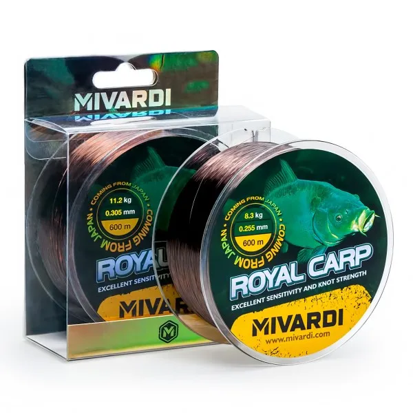 Монофилно влакно за шаран Mivardi Royal Carp, Brown, 600 м — снимка 1