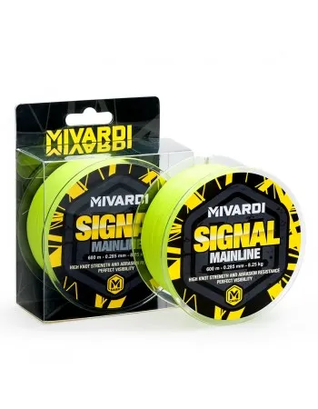 Монофилно влакно за шаран Mivardi Signal Mainline, Yellow, 600 м