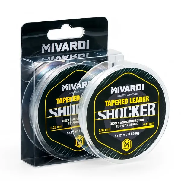 Конусовидни шок лидери Mivardi Shocker Tapered Leader, 5 бр. — снимка 1