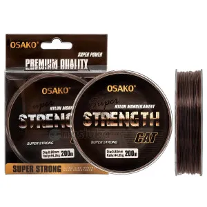 Osako Cat Super Strength, 200 м, Монофилно влакно за сом Osako Cat Super Strength, 200 м, Монофилно влакно за сом