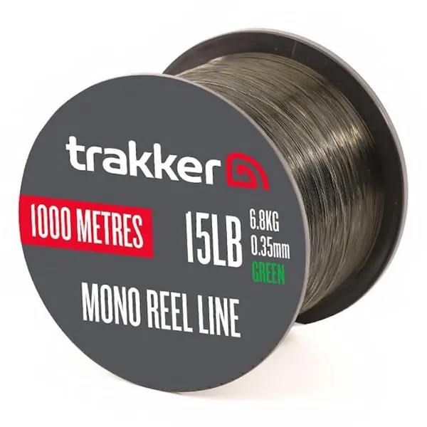 Trakker Mono Reel Line, Монофилно шаранско влакно, Green, 1000 м — снимка 1