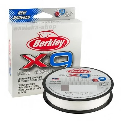 Плетено 9-нишково влакно Berkley x9 Braid Tresse, 150м, цвят Crystal