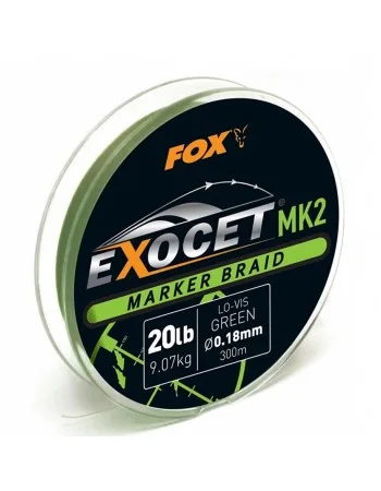 Плетено влакно за маркер Fox Exocet Marker Braid MK2, Green, 300 м