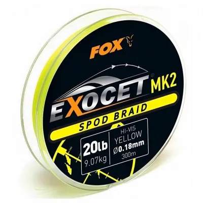 Плетено влакно за спод Fox Exocet Spod Braid MK2, Yellow, 300 м