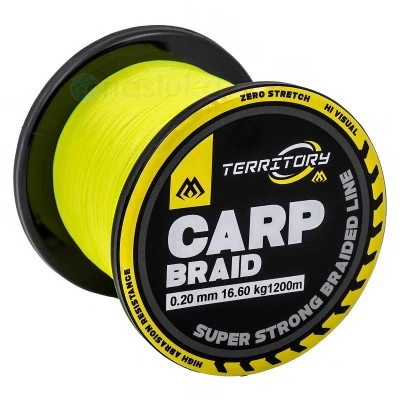 Плетено влакно Mikado Carp Braid Fluo Yellow - 1200 м
