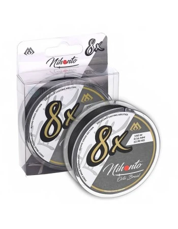 Плетено 8-нишково влакно Mikado Nihonto Octa Braid, Black, 150м