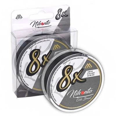 Плетено 8-нишково влакно Mikado Nihonto Octa Braid, Black, 150м