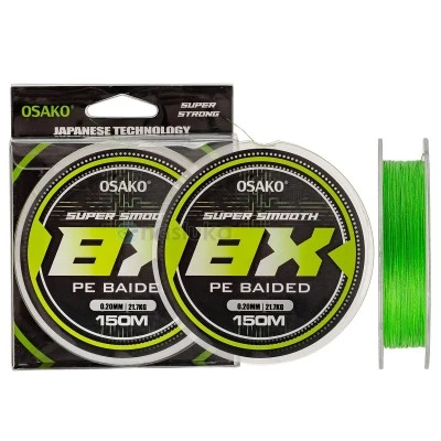 Osako Super Smooth PE Braided 8X, Light Green - Плетено влакно, 150м