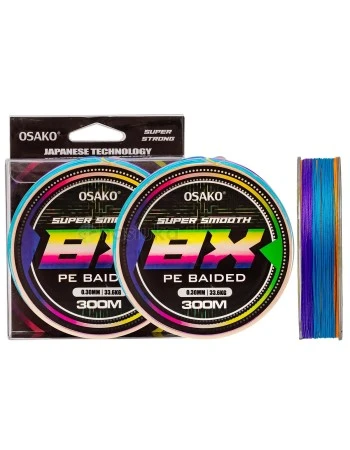 Osako Super Smooth PE Braided 8X, Multicolor - Плетено влакно, 300м