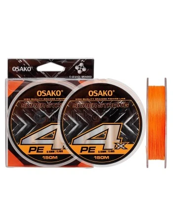 Osako Super Strong PE 4X Braided, Orange - Плетено влакно, 150м