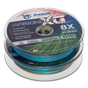 Плетено 8-нишково влакно Pioneer Argonaut XG 8x, 200 м, Multicolor
