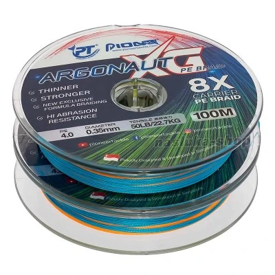 Плетено 8-нишково влакно Pioneer Argonaut XG 8x, 200м, Multicolor
