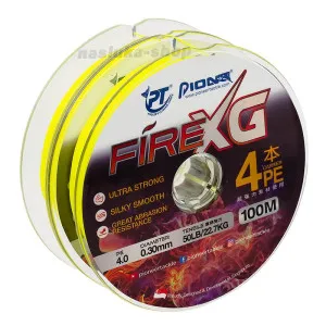 Плетено 4-нишково влакно Pioneer Fire XG 4x, 200 м, Yellow Плетено 4-нишково влакно Pioneer Fire XG 4x, 200 м, Yellow