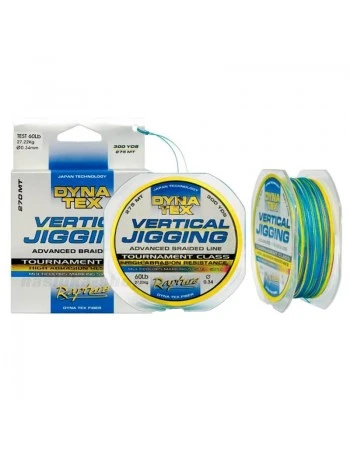 Плетено влакно Rapture Dyna Tex Vertical Jigging, 275м, Multicolor