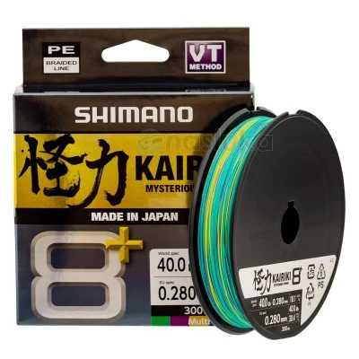 Shimano Kairiki 8+, Multi, 300м - Плетено влакно
