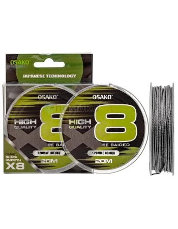 Плетено влакно за сомски монтажи Osako PeX8 Braided, 20м