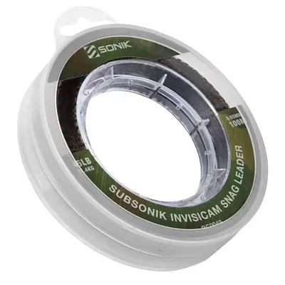 Монофилен снаг лидер Sonik Subsonik Invisicam Snag Leader, Green, 100 м