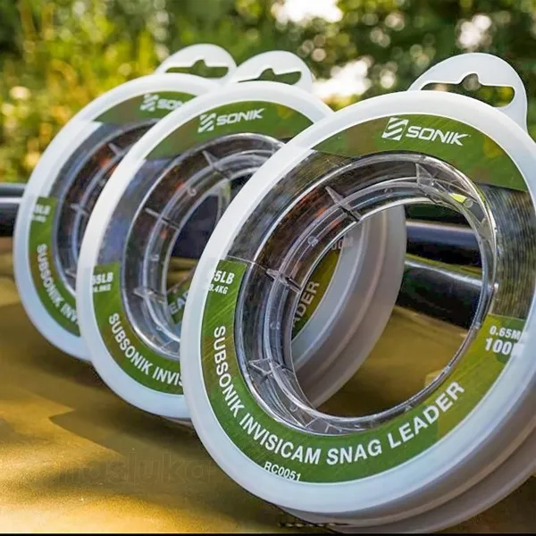 Монофилен снаг лидер Sonik Subsonik Invisicam Snag Leader, Green, 100 м — снимка 3