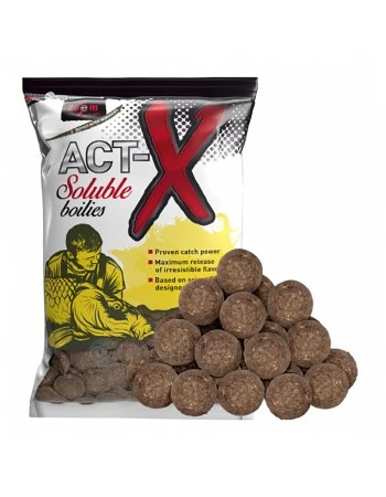 Протеинови разтворими топчета Carp Zoom Act-X Soluble Boilies, 800г, Vanila-Tigernut
