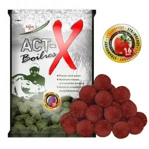 Протеинови топчета Carp Zoom Act-X Boilies, 16 мм, 800 г, Strawberry