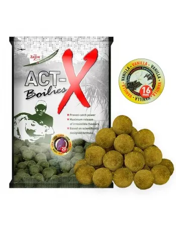Протеинови топчета Carp Zoom Act-X Boilies, 16 мм, 800 г, Vanilla