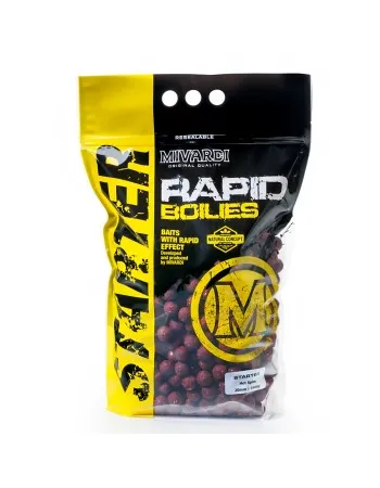 Протеинови топчета Mivardi Rapid Boilies Starter, Hot Spice, 3.5 кг