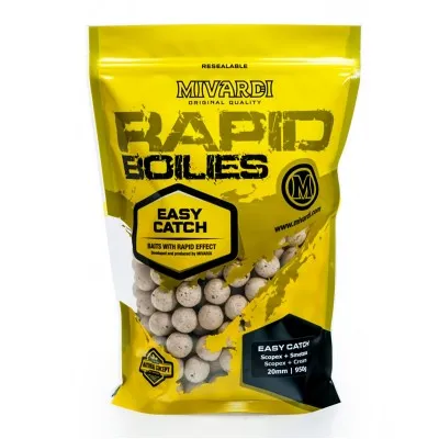 Протеинови топчета Mivardi Rapid Boilies Easy Catch, Scopex & Cream, 950 г