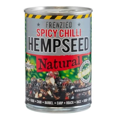 Консервиран коноп Dynamite Baits Frenzied Spicy Chilli Hempseed, Natural