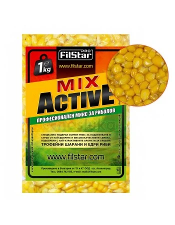Варена царевица за риболов Filstar Mix Active - Ананас+Банан