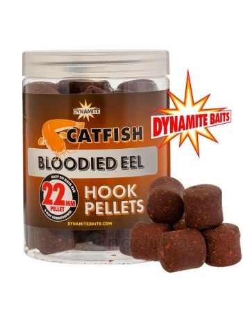 Пелети за сом Dynamite Baits Bloodied Eel Catfish Hook Pellets, 22мм