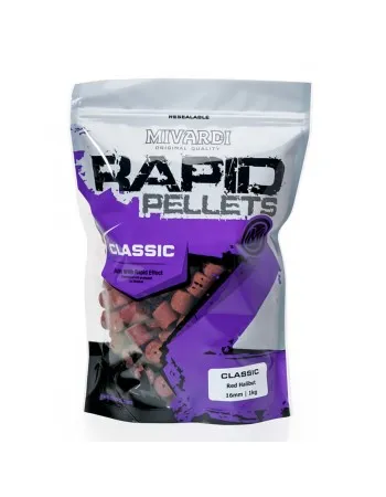 Пелети за риболов Mivardi Classic Pellets, Red Halibut, 1 кг