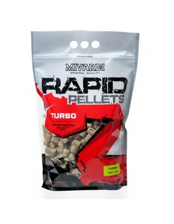Бързоразтворими пелети за риболов Mivardi Rapid Pellets, Turbo, 1 кг
