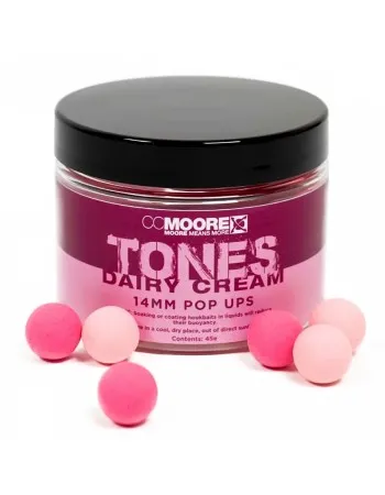 Плаващи топчета CC Moore Tones Pop Ups, 14 мм, Dairy Cream