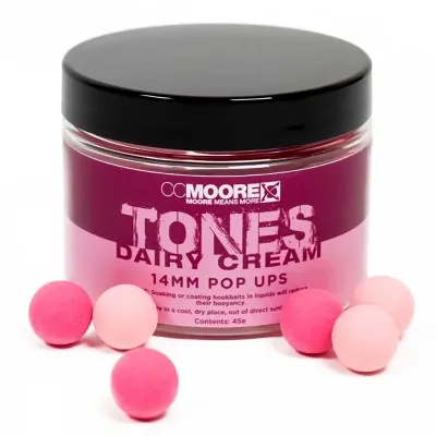 Плаващи топчета CC Moore Tones Pop Ups, 14 мм, Dairy Cream