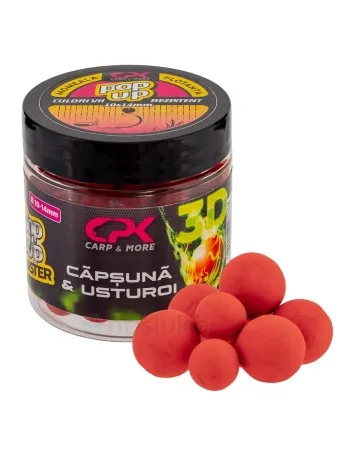 Плаващи топчета CPK Pop-Up Master 3D, 10-14 мм, Strawberry-Garlic